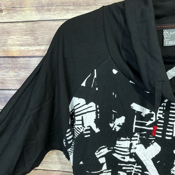 Art Simply By Dolcezza Size Small Black White Artsy Pullover - Picture 3 of 6